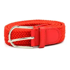 pasek-damski-pleciony-guma-32cm-czerwony