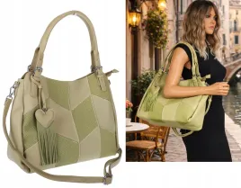 torebka-damska-listonoszka-worek-shopper-modna-torba-na-ramie-mc674-zielona