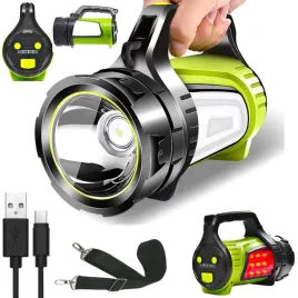 latarka-akumulatorowa-szperacz-led-mocna-usb-powerbank-oswietlenie-boczne
