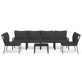 zestaw-wypoczynkowy-ogrodowy-6-osobowy-stal-czarny-60x60x35-cm