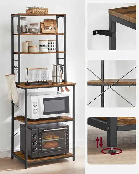 szafka-kuchenna-loft-vasagle-regal-6-polek-167-cm-stan-nowy-waga-z-opakowaniem-17-kg