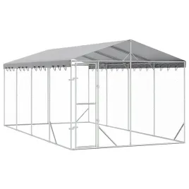 kojec-dla-psa-z-dachem-srebrny-3x6x25-m-stal-galwanizowana