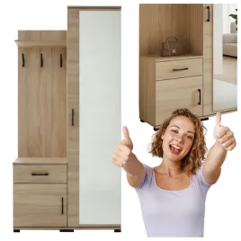 garderoba-90x190cm-z-lustrem-szuflada-na-buty-wieszakiem-sonoma-szafa