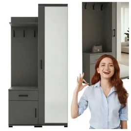 garderoba-90x190cm-wieszak-i-lustro-szafka-na-buty-szafa-szafka-antracyt