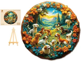 puzzle-drewniane-duze-268-elementow-w-drewnianym-pudelku-pieski-raj