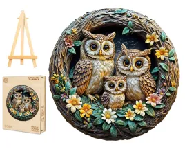 puzzle-drewniane-duze-300-elementow-w-drewnianym-pudelku-sowia-rodzinka