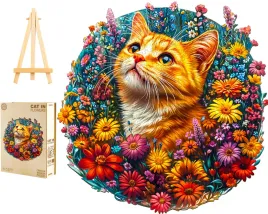 puzzle-drewniane-duze-280-elementow-w-drewnianym-pudelku-kot-w-kwiatach