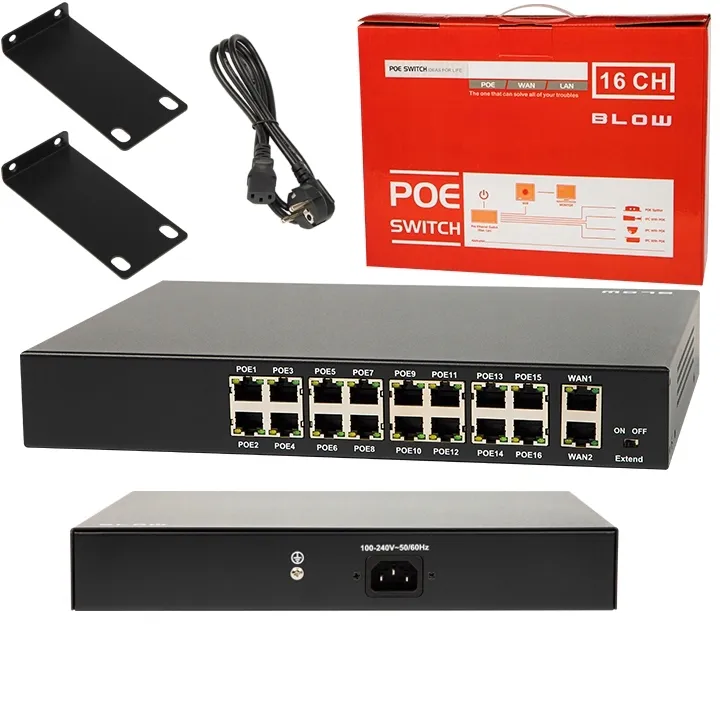 switch-poe-do-kamer-ip-16xpoe-240mbps-2xuplink-240w-extend-mode-mdi-stan-nowy