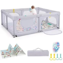 kojec-plac-zabaw-dla-dziecka-z-mata-edukacyjna-pileczkami-158-x-189-cm