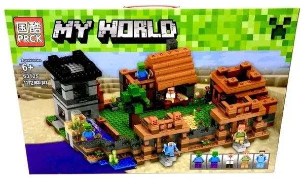 Mega Zestaw klocków Minecraft My World Wioska Village 1172el