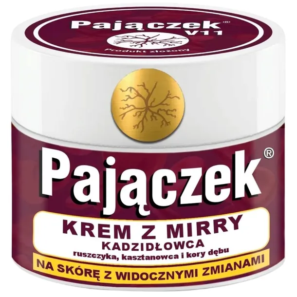 Krem do Nóg Asepta Pajączek Mirra Kadzidłowiec Koi Skórę z Naczynkami 50 ml