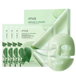 anua-heartleaf-maska-z-kolagenem-pstrolistka-70percent-koi-nawilza-4-sztuki