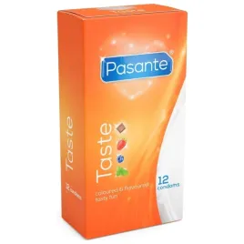 prezerwatywy-smakowe-pasante-taste-kolorowe-weganskie-nawilzane-12-sztuk