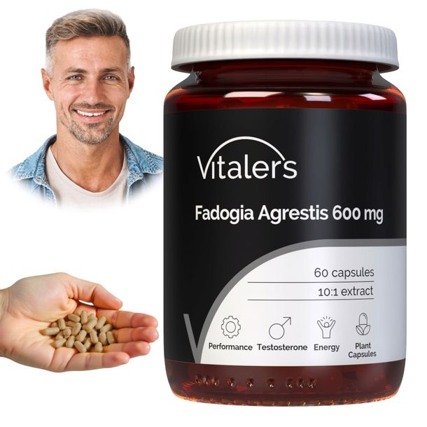Vitaler's Fadogia Agrestis 600 mg Ekstrakt Afrodyzjak Witalność Libido 60k