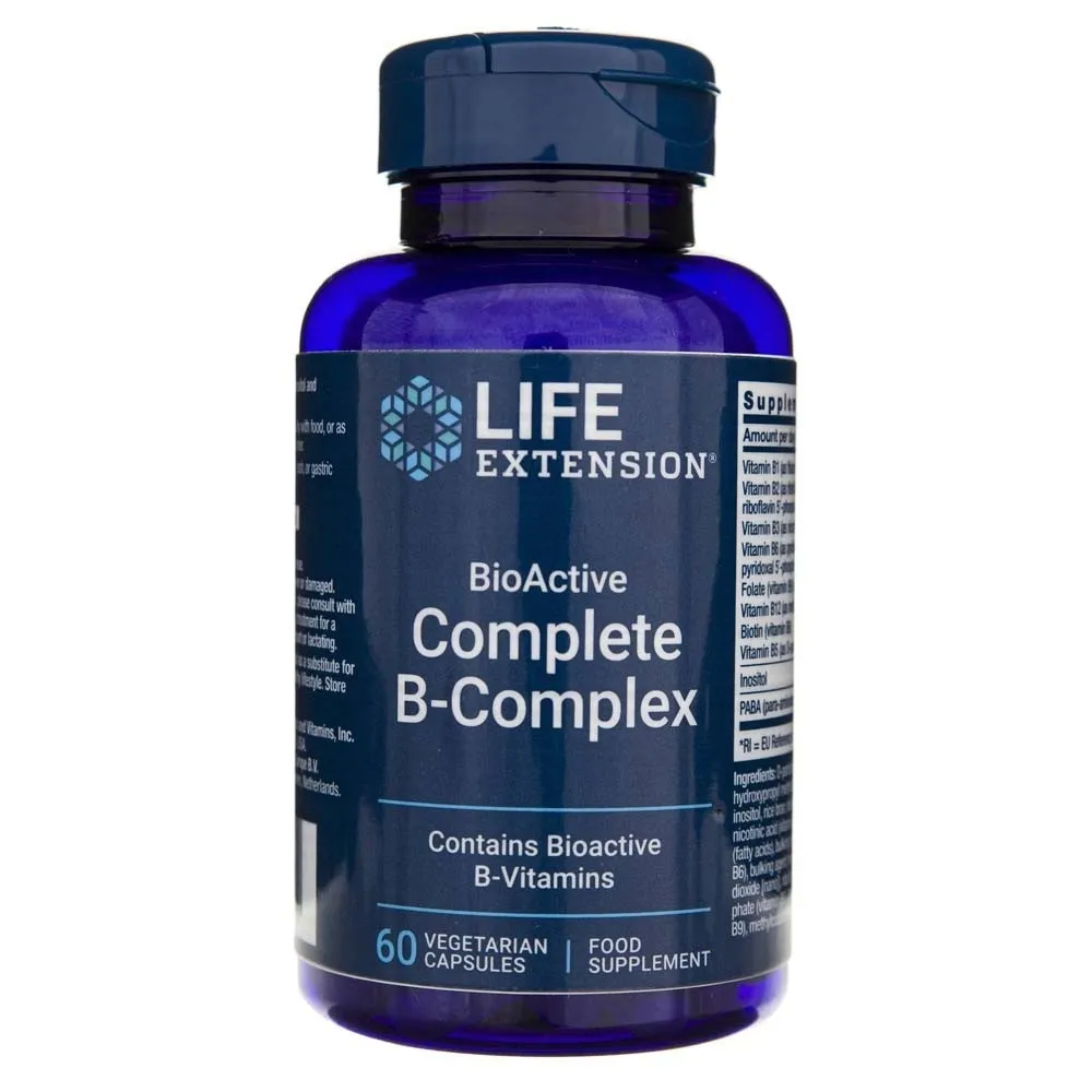 life-extension-witaminy-bioactive-b-complex-b12-b6-b1-b2-b3-biotyna-60-kaps