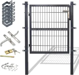 furtka-ogrodowa-100-x-100cm-szara-brama-ogrodzeniowa-z-zamkiem-furtka
