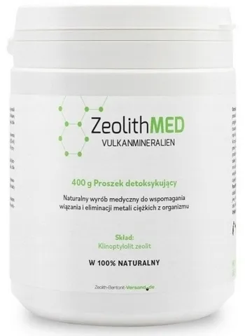 ZeolithMED 400g Wyrób Medyczny CE0477 Proszek Detoksykujący Zeolit Detox