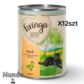 mokra-karma-feringa-adult-single-meat-smak-kaczka-z-twarozkiem-410g-12szt