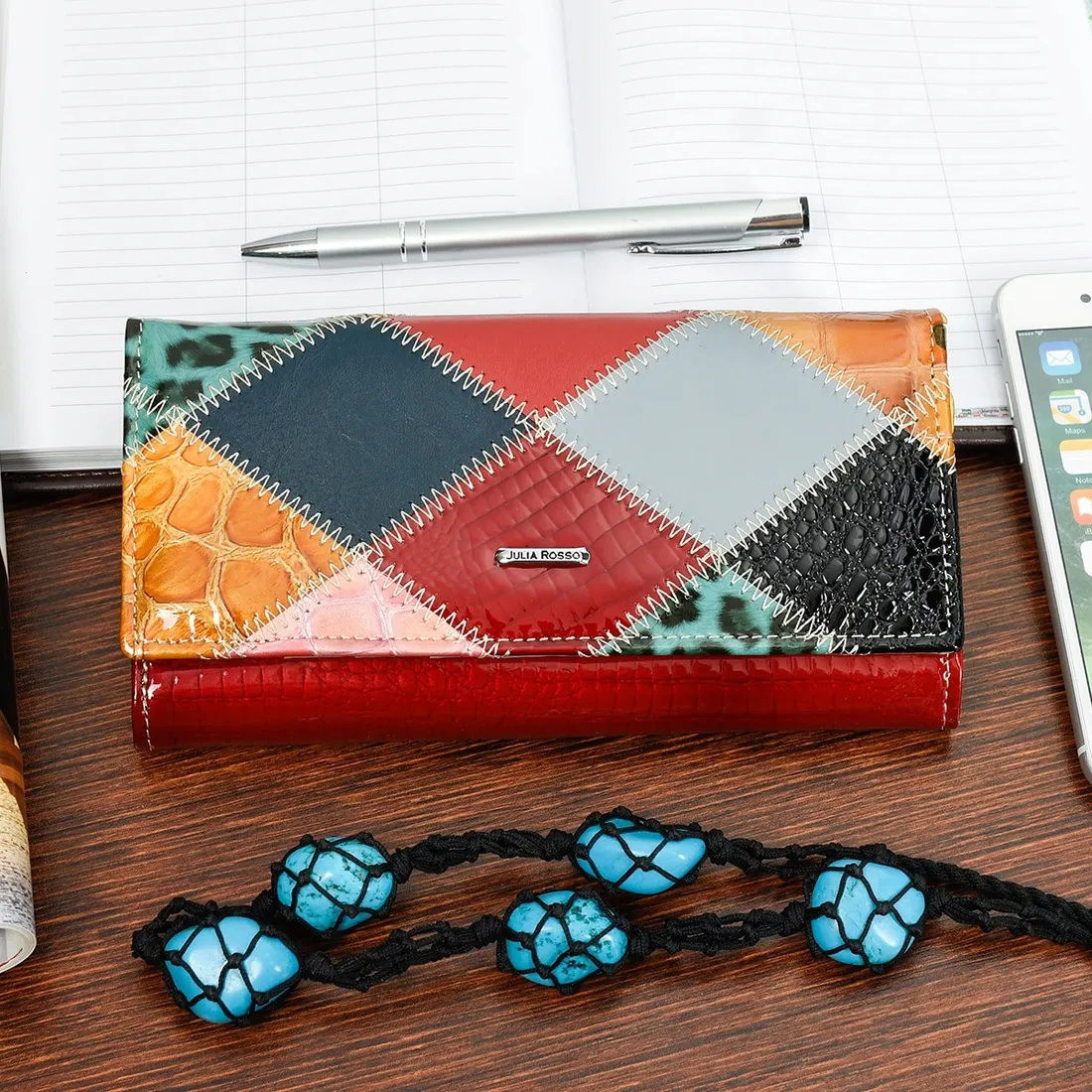 portfel-patchwork-boho-julia-damski-skorzany-duzy-stan-nowy