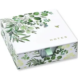 karteczki-zdobione-eukaliptus-kostka-biurowa