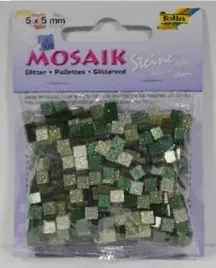 mozaika-kamyczki-brokatowe-5x5mm-zielony