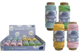 sznurek-na-spulce-20m-pastel-12szt