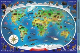 mapa-swiata-zwierzeta-podkladka