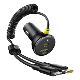 baseus-okragla-plastikowa-ladowarka-samochodowa-u-c-kabel-candl-60w-czarn