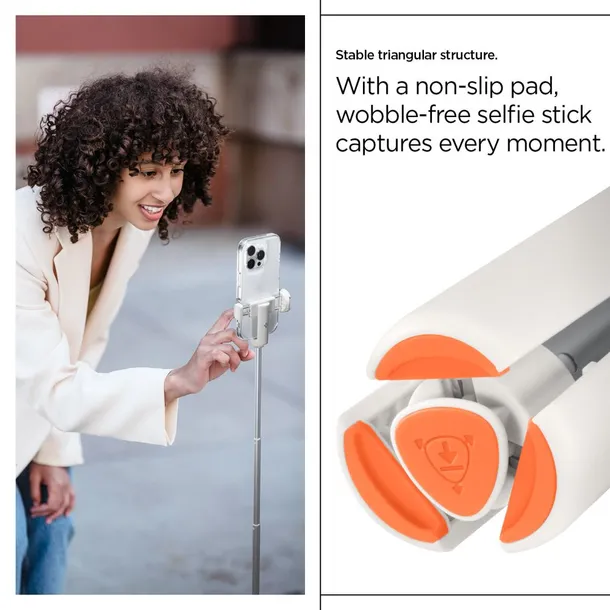 spigen-s541w-bluetooth-selfie-stick-tripod-dune-beige-stan-nowy