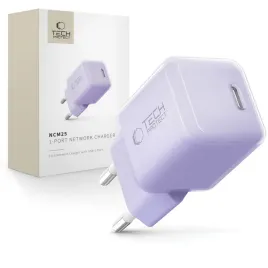 tech-protect-ncm25-1-port-network-charger-pd-25w-baby-purple