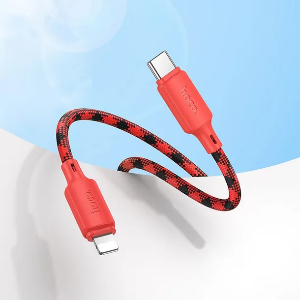 kabel-usb-c-do-lightning-hoco-pd-27w-1-m-x116-gradient-czerwony-stan-nowy