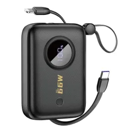 powerbank-dudao-k14-10000mah-z-kablami-usb-c-lightning-czarny