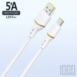 kabel-dudao-l25t-usb-a-usb-c-silikonowy-5a-1m-bialy