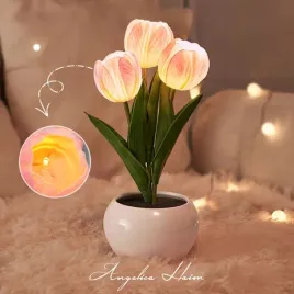 lampka-lampa-led-tulipan-rozowe-tulipany-w-doniczce-prezent-dzien-kobiet