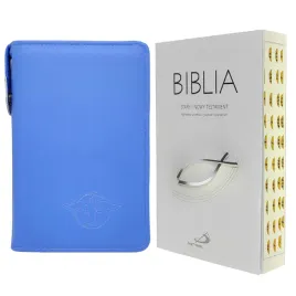 biblia-szara-z-rybka-paginowana-w-niebieskim-etui