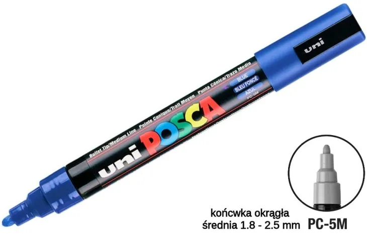 marker-uni-posca-pc-5m-blue-stan-nowy-liczba-sztuk-w-zestawie-1
