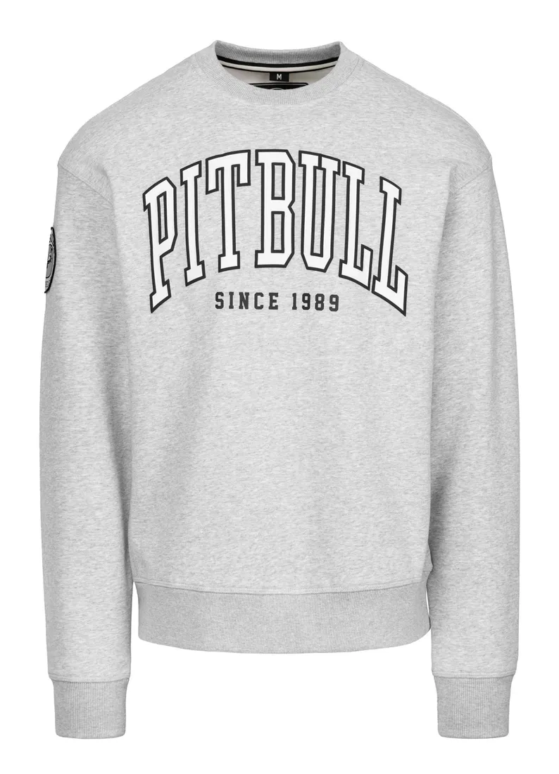 bluza-pitbull-badger-crewneck-grey-melange-l