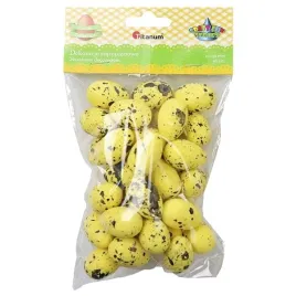 jajka-styropianowe-nakrapiane-zolte-pastelowe-2x3-cm-36-sztuk-titanum