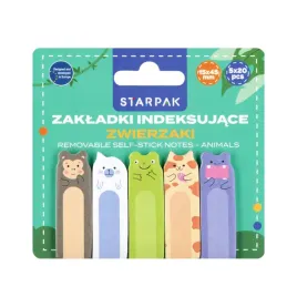 zakladka-indeksujaca-mix-wzorow-5kol-zwierzaki-zebra-starpak-562592