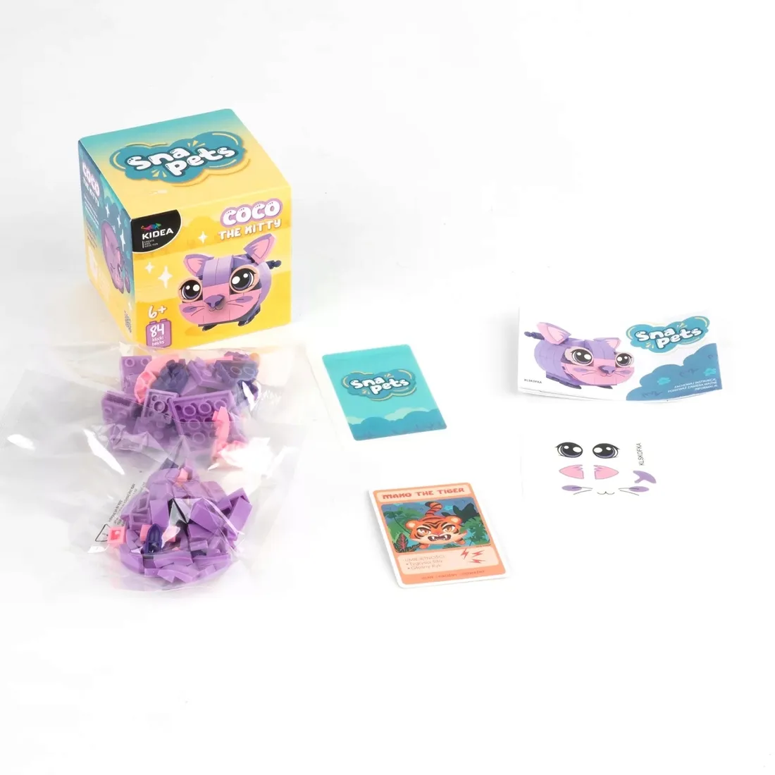 klocki-snapets-kot-coco-fioletowy-kidea