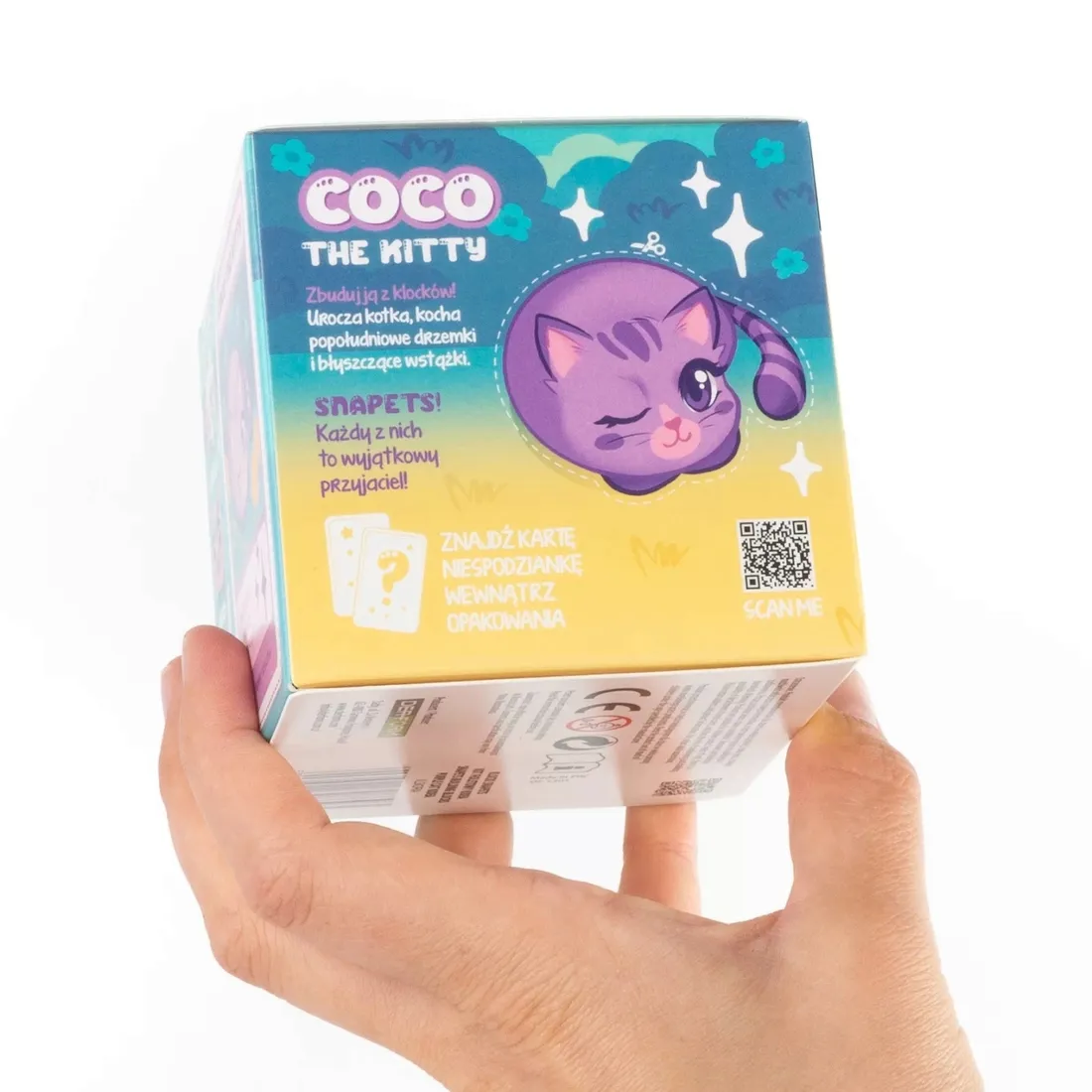 klocki-snapets-kot-coco-fioletowy-kidea