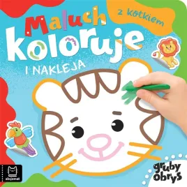 maluch-koloruje-i-nakleja-z-kotkiem-gruby-obrys