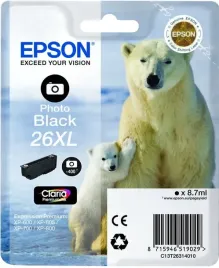 epson-polar-bear-singlepack-photo-black-26xl-claria-premium-ink
