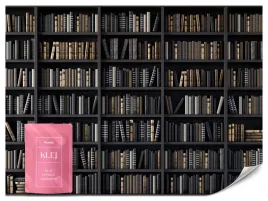 fototapeta-3d-do-biura-regaly-ksiazki-biblioteczka-styl-vintage-400x280