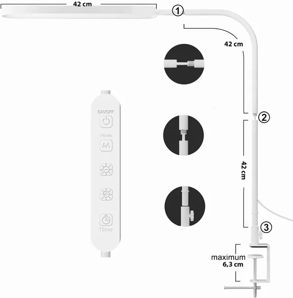 skyleo-gietka-lampka-biurkowa-led-na-klips-1300lm-11-poziomow-jasnosci-dlugosc-wysokosc-85-cm