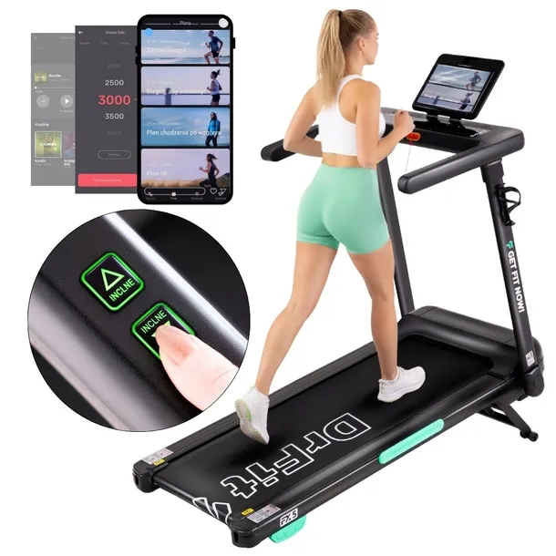 Bieżnia Treningowa Elektryczna Do Chodzenia I Biegania 14KM/H DrFit FX5