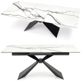 stol-rozkladany-szklany-ceramiczny-180-230-cm-bialy-marmur-czarny-luciano