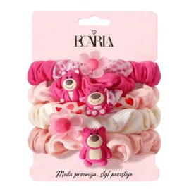 zestaw-frotek-gumek-5w1-na-plakietce-rozowe-misie-kwiat-gum190