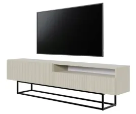 szafka-rtv-veldio-z-wneka-175-cm-szary-bez-z-czarnymi-nogami
