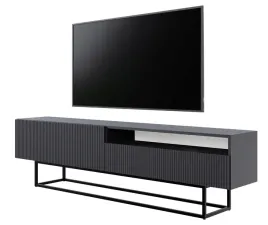 szafka-rtv-veldio-z-wneka-175-cm-czarna-z-czarnymi-nogami-selsey-design